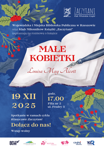 Grafika promująca spotkanie klubu Zaczytani 2